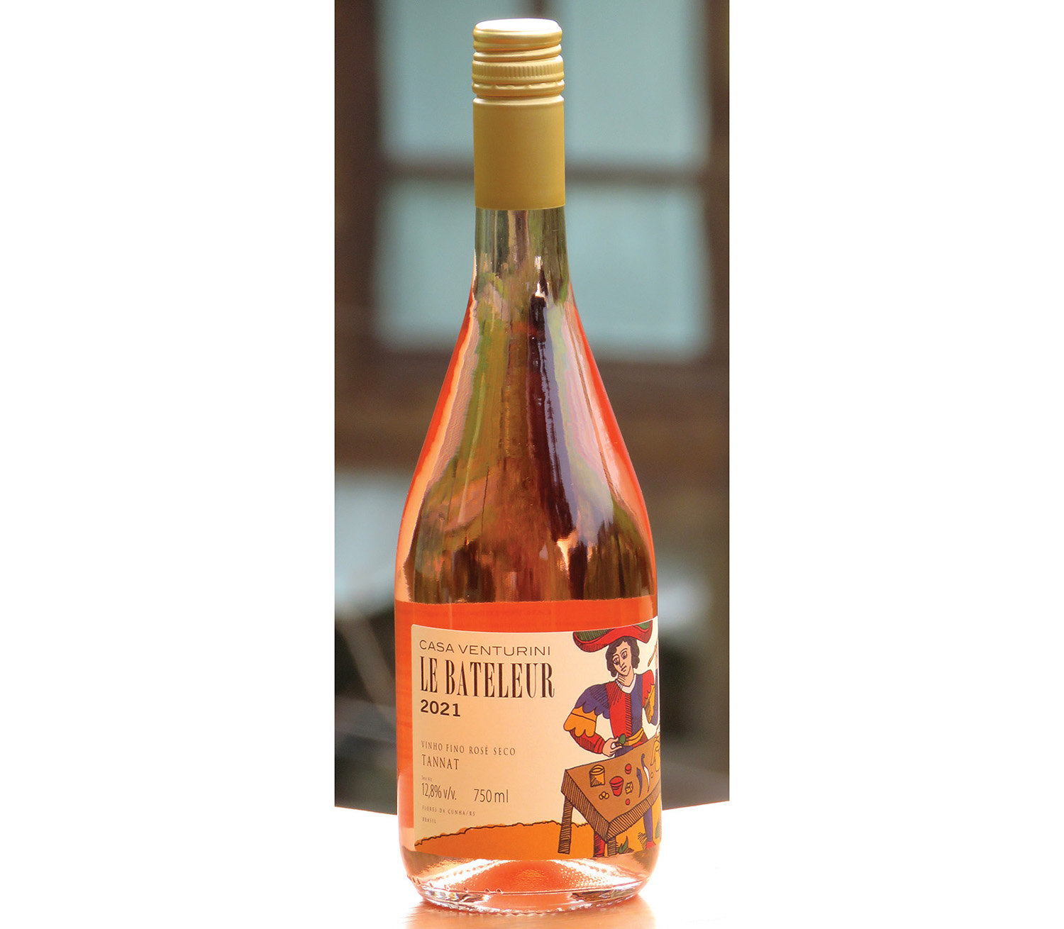 Delicatesse de Pedras Rollantes - garrafa de vinho rosé Le Bateleur